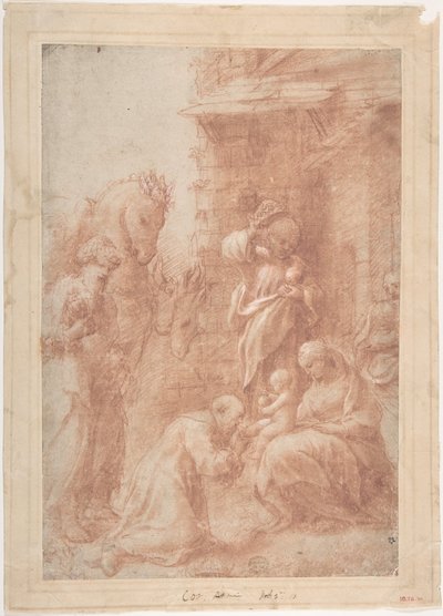 Magiernes tilbedelse, ca. 1517. af Correggio