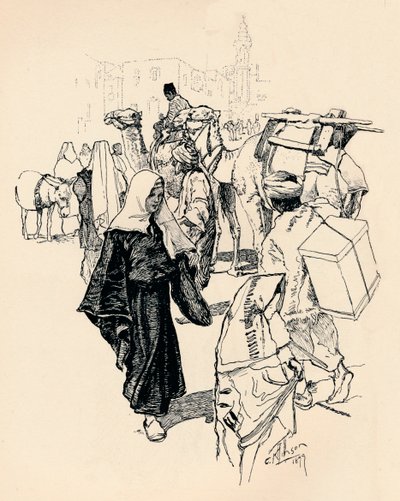Scene i Betlehem, 1899 af Corwin Knapp Linson