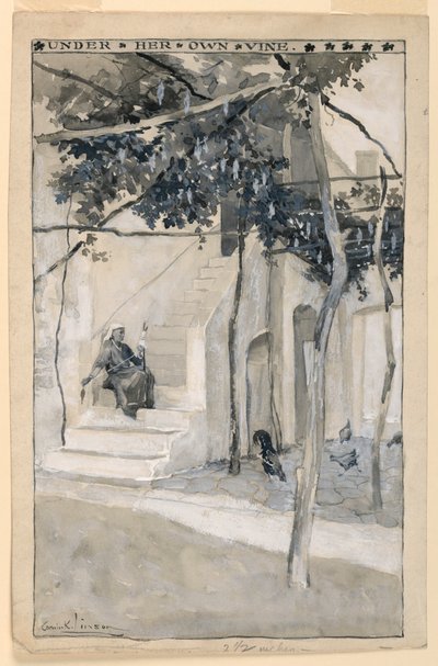 Under Her Own Vine, Illustration til "Modern Athens" af Corwin Knapp Linson