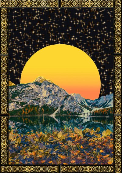 Golden Sun-bjergsøen af CosmoZach