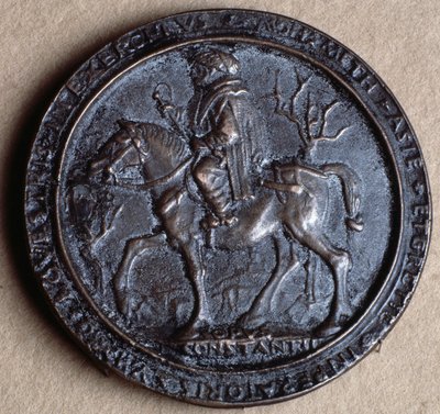 Erobreren Mehmet II (bronzemedalje af Costanzo da Ferrara