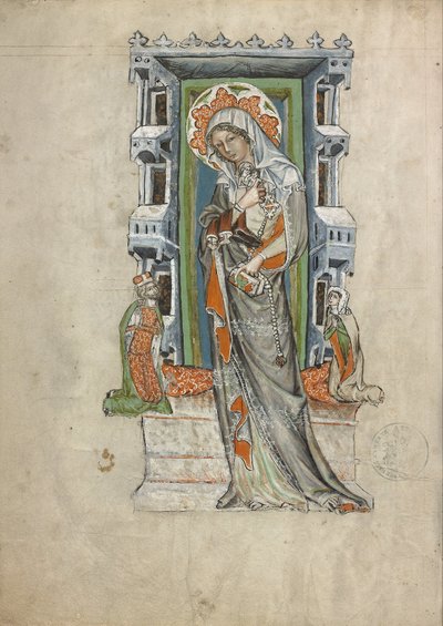 Sankt Hedwig af Schlesien med hertug Ludwig af Legnica og Brieg og hertuginde Agnés af Court workshop of Duke Ludwig I of Liegnitz and Brieg