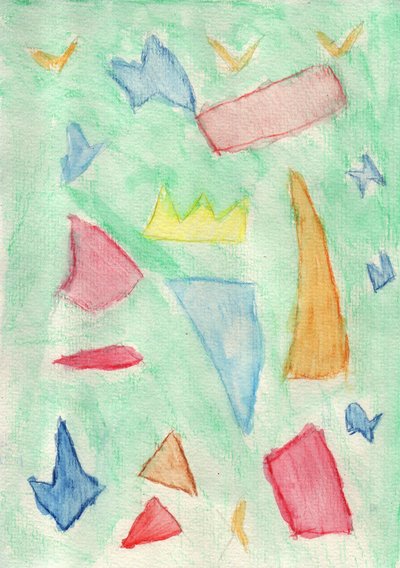 Farverige former af Crazy Artist