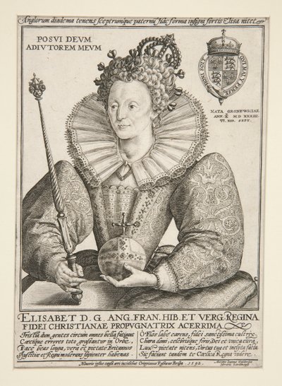 Elizabeth, dronning af England af Crispijn de Passe the Elder