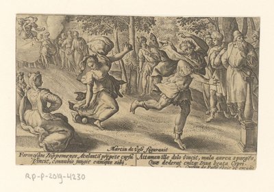 Atalanta og Hippomenes Metamorfosen van Ovidius (serietitel) Metamorphose (serietitel) af Crispijn van de Passe (I)