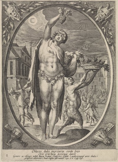 Bacchus Bacchus, Venus og Ceres (serietitel) af Crispijn van de Passe (I)