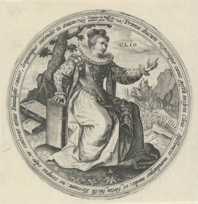 Clio The Nine Muses (serietitel) af Crispijn van de Passe (I)
