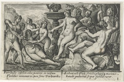 Diana i Callisto Metamorfosen van Ovidius (serietitel) af Crispijn van de Passe (I)