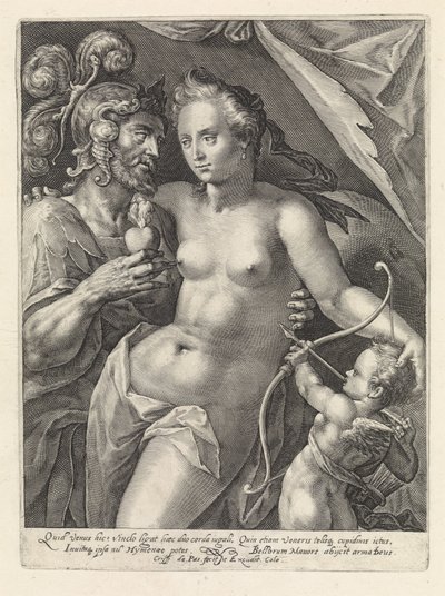 Mars og Venus Gods and Goddesses as Lovers (serietitel) af Crispijn van de Passe (I)