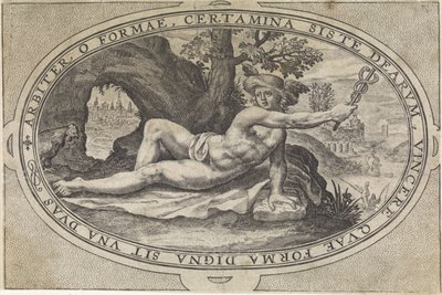 Merkur Gods and Goddesses Involvered in the Judgment of Paris (serietitel) af Crispijn van de Passe (I)