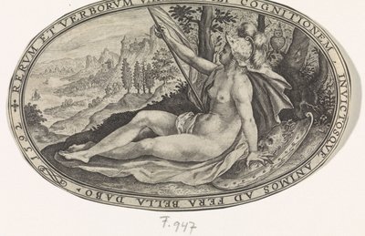 Minerva Gods and Goddesses Involvered in the Judgment of Paris (serietitel) af Crispijn van de Passe (I)