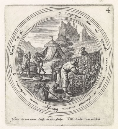 Noah planter en vingård History of Noah (serietitel) af Crispijn van de Passe (I)