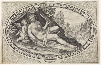 Venus Gods and Goddesses Involvered in the Judgment of Paris (serietitel) af Crispijn van de Passe (I)