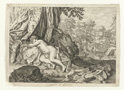 Jupiter og Callisto Metamorfosen van Ovidius (serietitel) af Crispijn van de Passe (II) (attributed to)