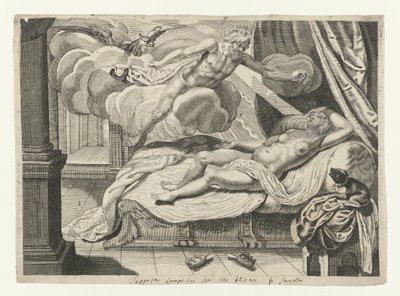 Jupiter og Semele Metamorphoses of Ovid (serietitel) af Crispijn van de Passe (II) (attributed to)