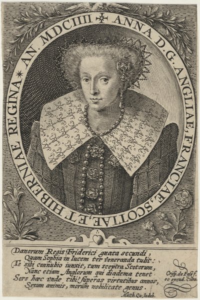 Anne af England af Crispijn van de Passe I