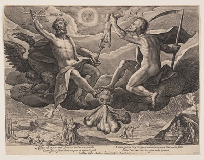 Boreas, fra Vindene af Crispijn van de Passe I