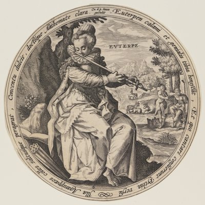 Kalliope, fra Muserne af Crispijn van de Passe I