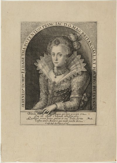 Elizabeth, prinsesse, hustru til kurfyrst Frederik 5. af Pfalz, konge af Bøhmen af Crispijn van de Passe I