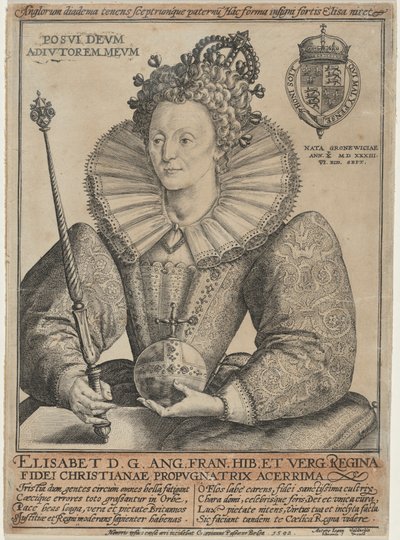 Elizabeth, dronning af England af Crispijn van de Passe I
