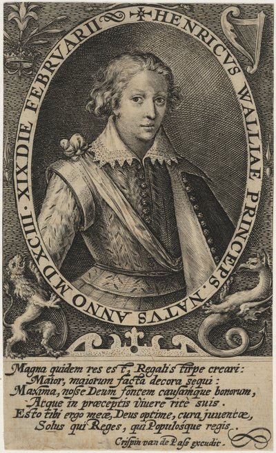 Henry Frederick, prins af Wales af Crispijn van de Passe I