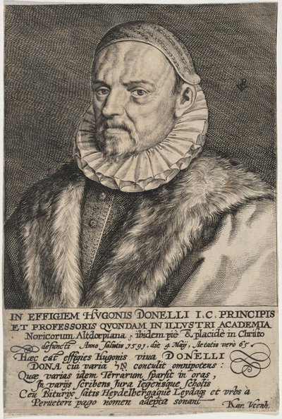 Hugo Donellus af Crispijn van de Passe I