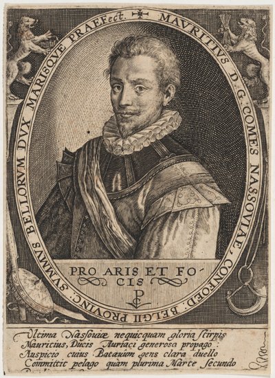 Maurits af Nassau, prins af Oranien af Crispijn van de Passe I