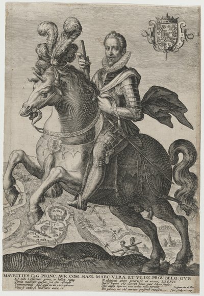 Maurits af Nassau, prins af Oranien af Crispijn van de Passe I