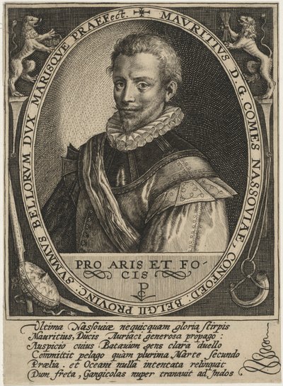 Maurits af Nassau, prins af Oranien af Crispijn van de Passe I