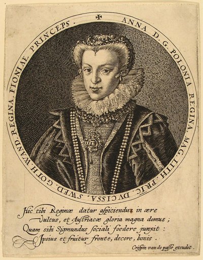 Anna Catherine Constance Vasa af Polen 1619-1651 af Crispijn van de Passe the Elder