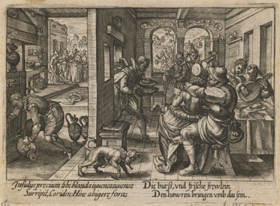 Banket med musikere, ca. 1600 af Crispijn van de Passe the Elder