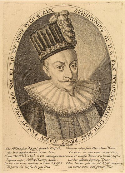 Sigismund III Vasa, konge af Polen, ca. 1600 af Crispijn van de Passe the Elder