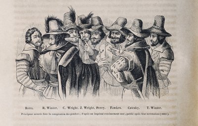 Gunpowder Plot (kobberstik) af Crispin I de (after) Passe