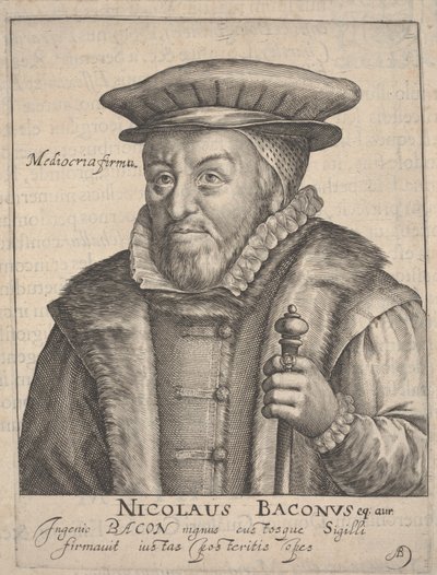 Nicholas Bacon af Crispin I de Passe