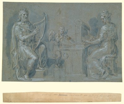 David og Sankt Cecilia af Crispin van den Broeck