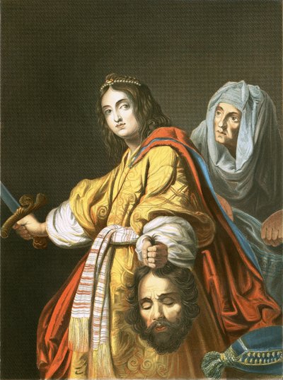 Judith med hovedet af Holofernes af Cristofano (after) Allori