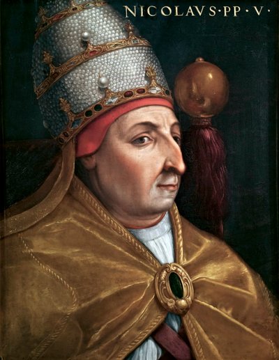 Portræt af pave Nicholas V af Cristofano dell Altissimo