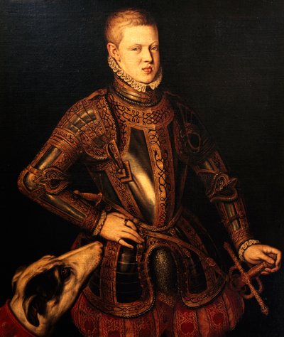 Portræt af Sebastian af Portugal, konge af Portugal og Algarve af Cristóvão de Morais