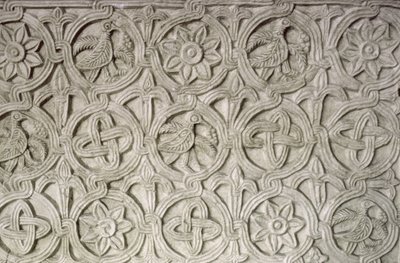 Detalje fra en udskåret skærm, 9.-10. århundrede (udskåret sten) af Croatian School