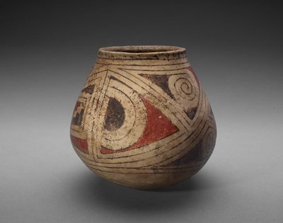 Krukke (Olla) med geometriske designs, Casas Grandes af Culture Mogollon