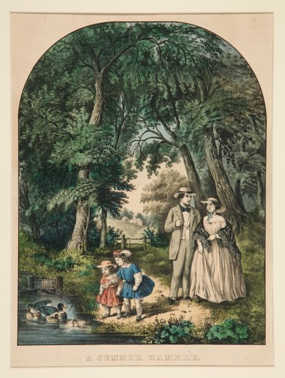 En sommervandring af Currier and Ives