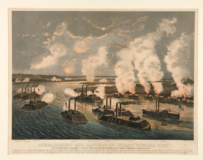 Bombardement og indtagelse af øen af Currier and Ives