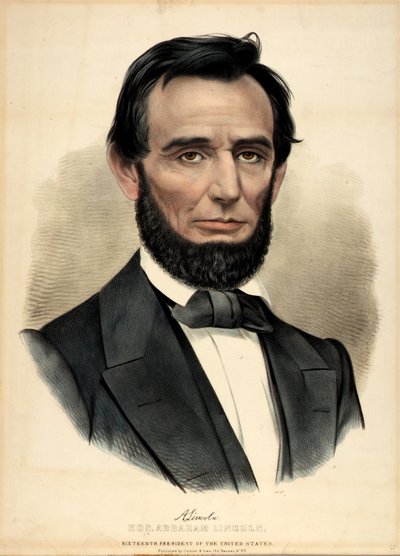 Ærede Abraham Lincoln, 16. præsident af Currier and Ives