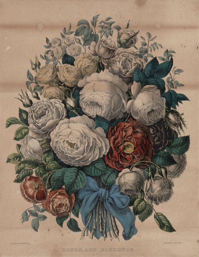 Roser og rosenknopper af Currier and Ives