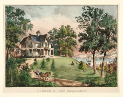 Sommer i højlandet af Currier and Ives