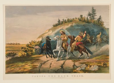På vej tilbage / et farligt kvarter af Currier and Ives