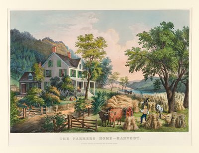Farmers Home - Høst af Currier and Ives