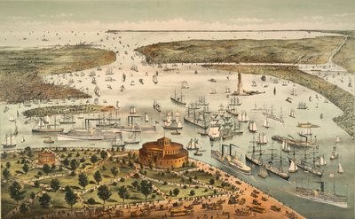 Havnen i New York: Fugl af Currier and Ives