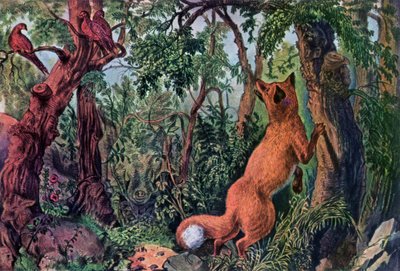 The Puzzled Fox, 1872. af Currier and Ives