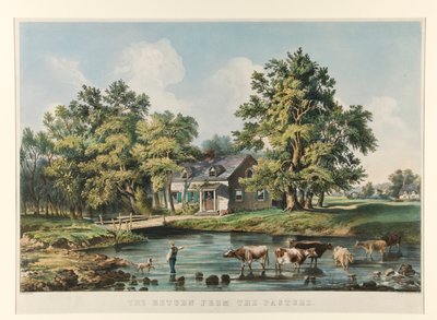 Tilbagekomsten fra Græsningen af Currier and Ives